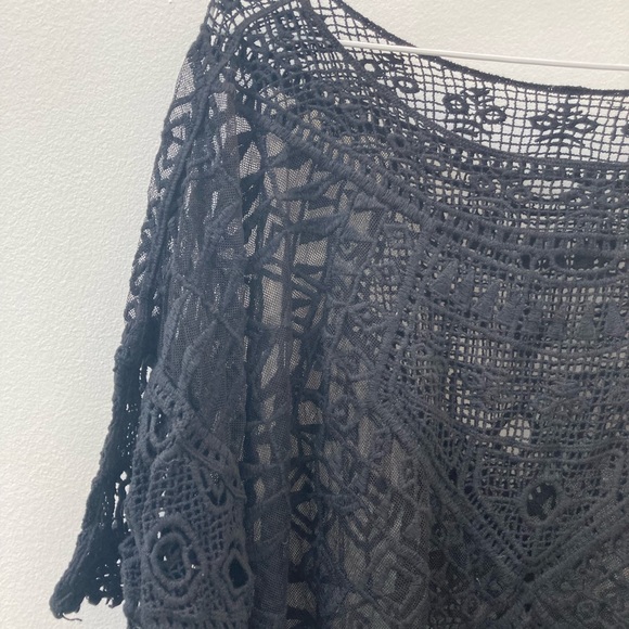 Eclissy black lace beach cover up - Picture 2 of 6